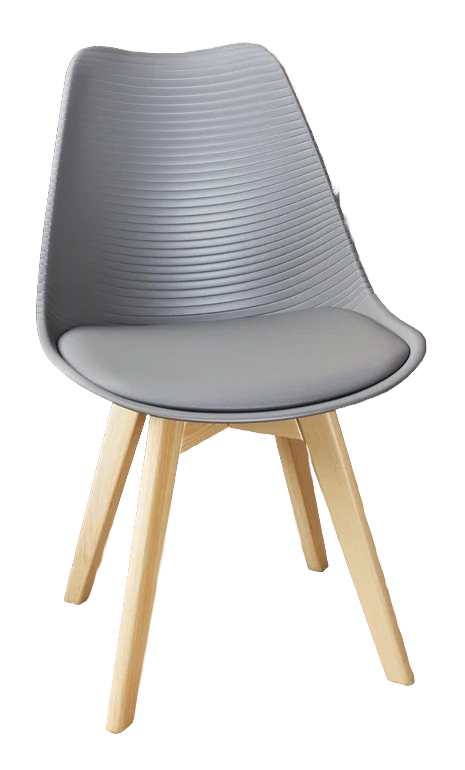 Стул DC-355-3L (PP к/з серый) Стул DC-355-3L (PP к/з серый)